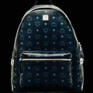 MCM Backpack Black Large 100% authentic